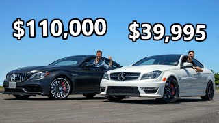 2020 MercedesAMG C63 S vs 2013 Mercedes C63 AMG  Cheap Meets Steep [upl. by Becker]