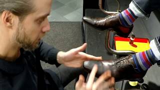 Just look at those Magnanni Shoes Shine New Magnanni shoes and polish ASMR [upl. by Kciredor]