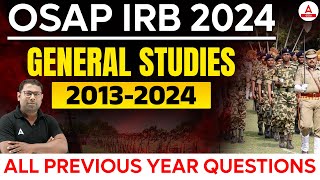 OSAP IRB Previous Year Question Paper  Generics Studies  2013  2024 PYQs by Ashok Sir [upl. by Heyes721]