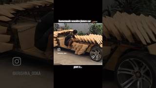 Home made wooden future car 2 home madewoodencar honemadecar car made mackingcar indiancars [upl. by Poll550]