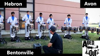 Hebron HS 2023 Drumline  Bentonville HS 2023 Drumline  Avon HS 2023 Drumline  Aged Out Reacts [upl. by Emaj302]