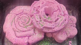 Giant pink crispy and soft flowers  Satisfying texture  Gymchalk ASMR [upl. by Odnaloy]