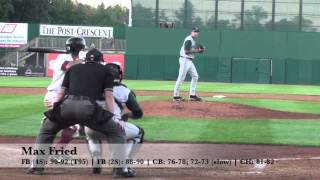 Max Fried 07112013 at Wisconsin Appleton Wisc [upl. by Anaujait122]