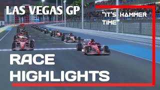 LAS VEGAS GP  HAMILTON VS FERRARI F1 [upl. by Delfine]