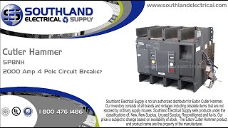 Westinghouse Cutler Hammer SPBNH 2000 Amp 600 Volt 4 Pole MCS Fixed Mount [upl. by Eednim]