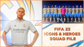 How To Install FIFA 23 Icons amp Heroes Squad File For PC [upl. by Nidia]