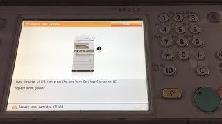 How to replace an iR ADVANCE C5051C5045C5035C5030 series toner cartridge [upl. by Nevah]