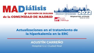 MADiálisis 2022  Actualizaciones en el tratamiento dela hiperkalemia en la ERC [upl. by Hamrah881]