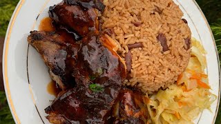 HOW TO COOK THE BEST JAMAICAN OVEN JERK CHICKEN [upl. by Xed]