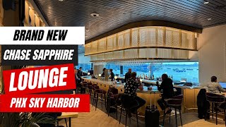 Chase Sapphire Reserve Lounge at Phoenix Sky Harbor Airport Full Tour amp Review  Newest PHX Lounge [upl. by Eerat459]