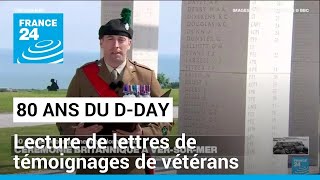 80 ans du DDAY  lecture de lettres de témoignages de vétérans • FRANCE 24 [upl. by Dylana666]