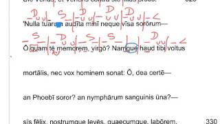 Aeneid 1 Dactylic Hexameter Scansion [upl. by Bolanger]