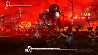 Hunter Demon Battle  DmC Devil May Cry PS3 Gameplay [upl. by Ellehcsar]