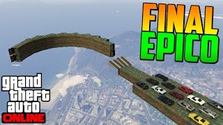 FINAL ÉPICO SALTO DECISIVO  Gameplay GTA 5 Online Funny Moments Carrera GTA V PS4 [upl. by Enorel132]