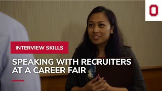 Speaking with Recruiters at a Career Fair  Interview Skills [upl. by Efthim176]