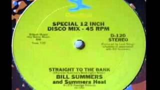 70s funky disco music  Bill Summers  Straight to the bank 1978 [upl. by Allerie]