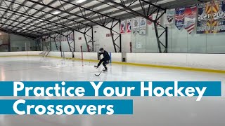 Hockey Skating Crossovers Beginner Adult Hockey Lessons [upl. by Sarge621]