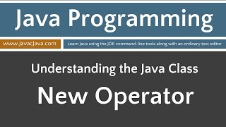 Learn Java Programming  The New Operator Tutorial [upl. by Ojiram]