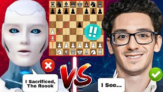 Stockfish 4K Elo SACRIFICED HIS Full Rook Against Fabiano Caruana  Chess com  Chess  Stockfish [upl. by Emmuela809]