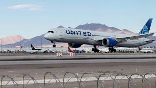 United Airlines Boeing 78710 Dreamliner lands at Las Vegas  N12010 [upl. by Gnauq304]