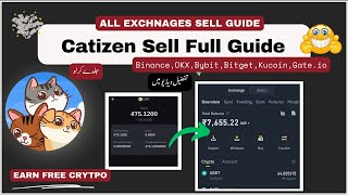 Catizen Airdrop Withdrawal How to Sell Catizen Coin on Binance amp More [upl. by Chavez]