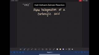 20 The HellVolhardZelinski reaction [upl. by Htnamas]