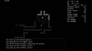 Common Lisp roguelike devlog day 8 [upl. by Ddet]