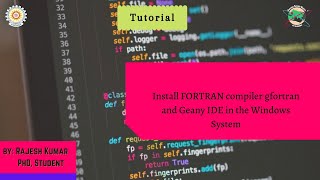 Install FORTRAN compiler gfortran and Geany IDE in the Windows System [upl. by Enyt792]