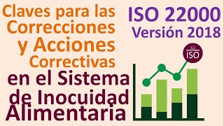 Acciones Correctivas en la NORMA ISO 220002018 y lograr la seguridad alimentaria [upl. by Roxine]