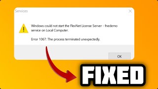 FIXED quotError 1067 The process terminated unexpectedlyquot in windows 1011 [upl. by Haran]