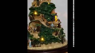 Thomas Kinkade Nativity Illuminated Tabletop Christmas Tree [upl. by Roma903]