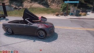 VFT breaks out into a fight and Shannon gets stuck on Zoeys Car  GTA RP NoPixel [upl. by Borchers]