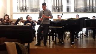 Benjamin Jagec clarinet 16 years old plays Weber Concertino Varazdinski komorni orkestar [upl. by Severn]