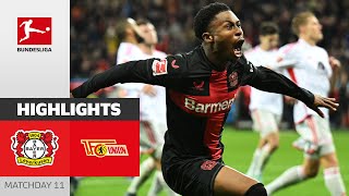 Bayer 04 Leverkusen  Union Berlin 40  Highlights  Matchday 11 – Bundesliga 202324 [upl. by Tut895]