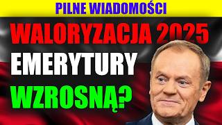 Szokujące zmiany w emeryturach Waloryzacja emerytur w 2025 [upl. by Atsillak]