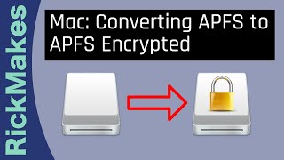 Mac Converting APFS to APFS Encrypted [upl. by Aihpled]