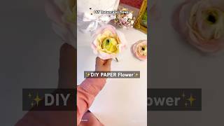 DIY paper flower  How to make a ranunculus flower [upl. by Ciprian937]