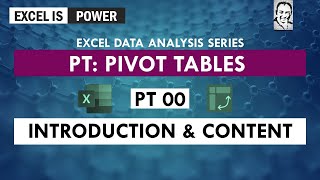 PT00 Excel Data Analysis Series PT Pivot Table  Intro Video [upl. by Nahtanohj]