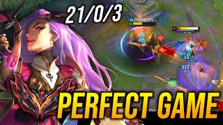 THE PERFECT KATARINA GAME 21 KILLS IN 15 MINUTES IN HIGH ELO [upl. by Coco]