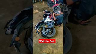 4v oil filter change apache4v bikelover trending vairalvideo [upl. by Afnin]