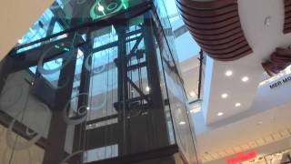 2008 ITK MRL Traction glass elevator  Nacka Forum [upl. by Anegroeg]