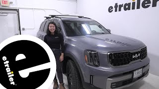 etrailer  Installation Guide for the Inno Aero Crossbars on a 2023 Kia Telluride [upl. by Jdavie]