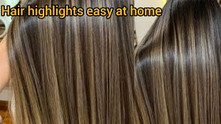 Highlights amp Cap Streaking Full technique For beginner  Step by Step Cap streaking on hair [upl. by Ano591]