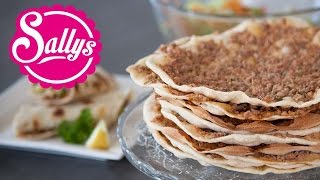 Lahmacun Rezept  türkische Pizza  einfach amp lecker  Sallys Welt [upl. by Stokes19]