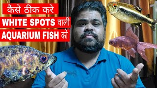 White spots on fish in aquarium  How to Cure White Spots Disease On Aquarium Fish [upl. by Sommer]