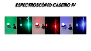 Experimentando Espectroscópio caseiro IV  Homemade spectrograph IV [upl. by Nylssej667]