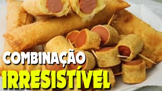 😱 INCRÍVEL Como Fazer Enroladinho De Salsicha Com Massa De Pastel Na Airfryer [upl. by Kartis]