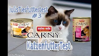 Katzenfutter ANIMONDA CARNY ADULT im Test  Nassfutter für Katzen  Review  JulisTierfuttertest 3 [upl. by Atat]