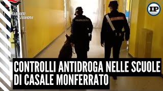 Controlli antidroga nelle scuole di Casale Monferrato [upl. by Enyak]