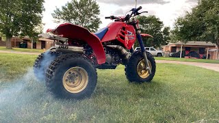 1985 ATC 250r Ride Crash Rampart Range Trails Sedalia Colorado [upl. by Stalk]